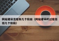 网站建设流程有几个阶段（网站建设的过程包括几个阶段）