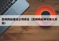 昆明网站建设公司排名（昆明网站建设哪儿好薇）