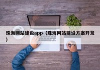 珠海网站建设app（珠海网站建设方案开发）