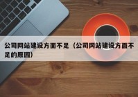 公司网站建设方面不足（公司网站建设方面不足的原因）