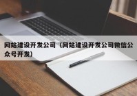 网站建设开发公司（网站建设开发公司微信公众号开发）